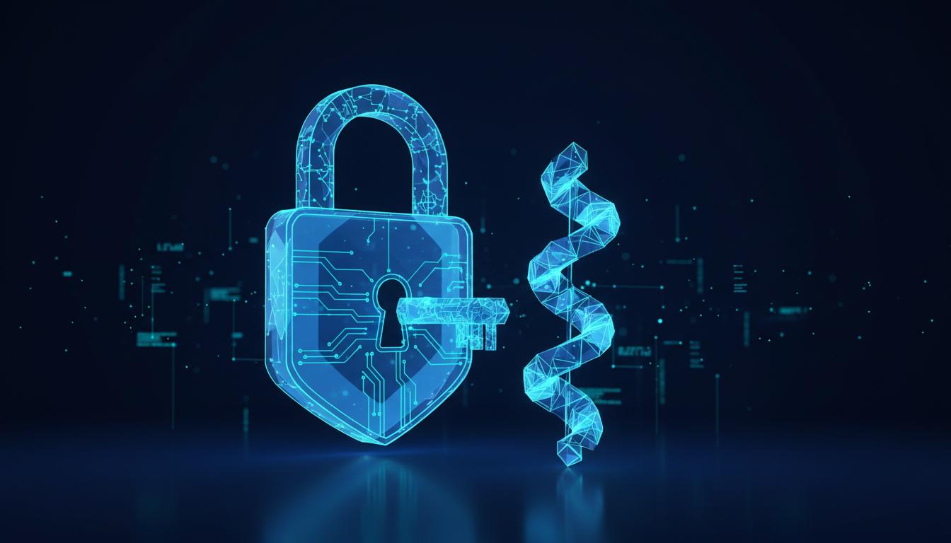 Cadeado digital simbolizando a criptografia de ponta a ponta do Telegram